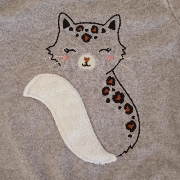 Carters Child of Mine Cat Fleece Sweater Infant Girls Size 18 Months - Picture 7 of 12
